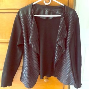 Alfani Leather sweater, size 14 runs small.